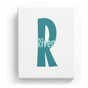 River Overlaid on R - Cartoony