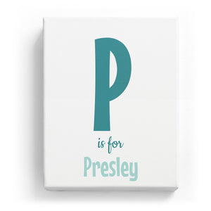 P is for Presley - Cartoony