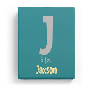 J is for Jaxson - Cartoony