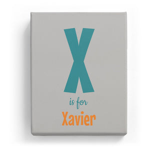 X is for Xavier - Cartoony
