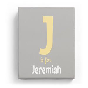 J is for Jeremiah - Cartoony