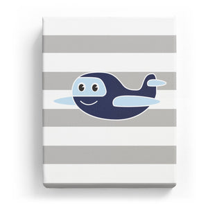 Smiling Plane with Stripes (Mirror Image)
