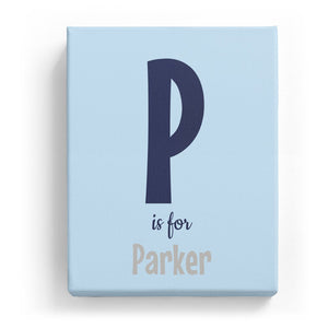P is for Parker - Cartoony