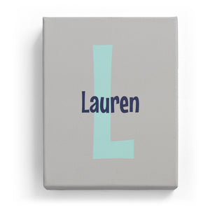 Lauren Overlaid on L - Cartoony