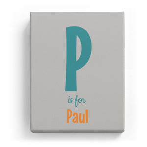 P is for Paul - Cartoony