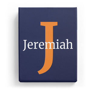 Jeremiah Overlaid on J - Classic