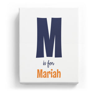 M is for Mariah - Cartoony