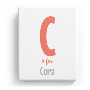 C is for Cora - Cartoony