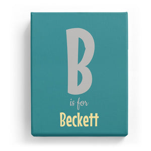 B is for Beckett - Cartoony