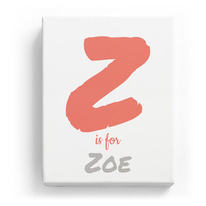 Z is for Zoe - Artistic