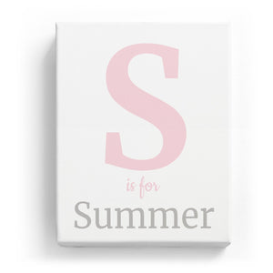 S is for Summer - Classic