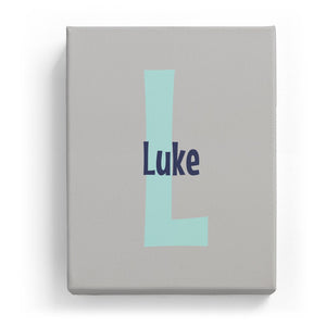 Luke Overlaid on L - Cartoony