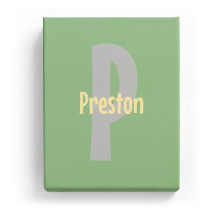 Preston Overlaid on P - Cartoony