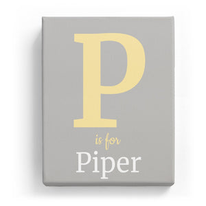 P is for Piper - Classic