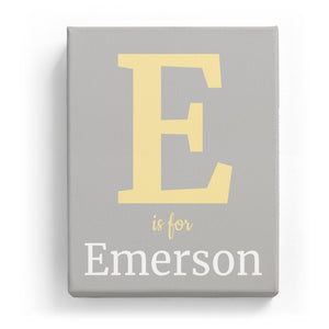 E is for Emerson - Classic