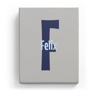 Felix Overlaid on F - Cartoony