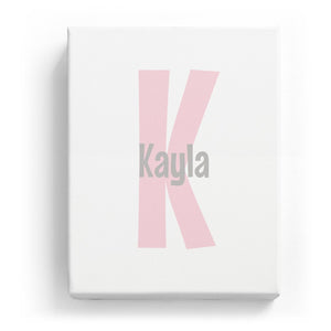 Kayla Overlaid on K - Cartoony
