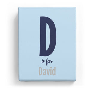 D is for David - Cartoony
