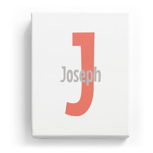 Joseph Overlaid on J - Cartoony