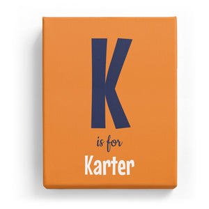 K is for Karter - Cartoony