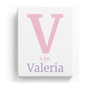 V is for Valeria - Classic