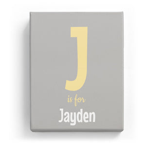 J is for Jayden - Cartoony