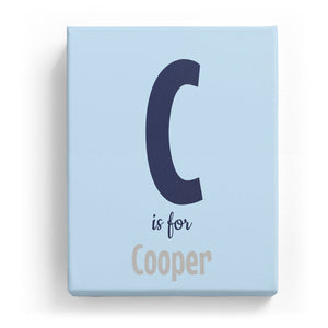 C is for Cooper - Cartoony