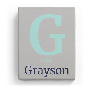 G is for Grayson - Classic