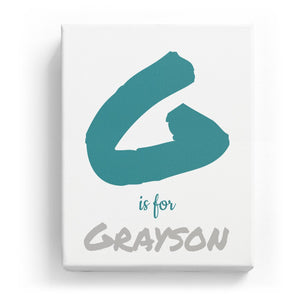 G is for Grayson - Artistic
