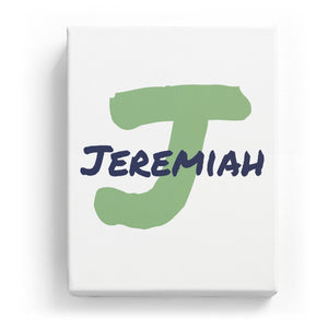 Jeremiah Overlaid on J - Artistic