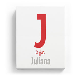 J is for Juliana - Cartoony