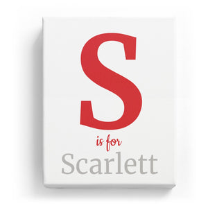 S is for Scarlett - Classic