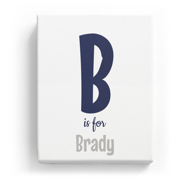 B is for Brady - Cartoony