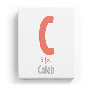 C is for Caleb - Cartoony