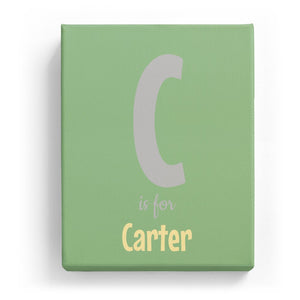 C is for Carter - Cartoony