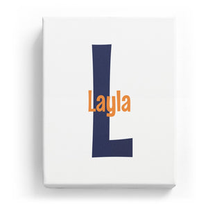 Layla Overlaid on L - Cartoony