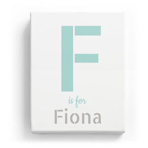 F is for Fiona - Stylistic
