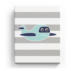 Smiling Plane with Stripes
