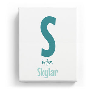 S is for Skylar - Cartoony