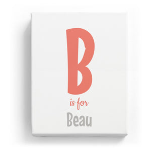 B is for Beau - Cartoony