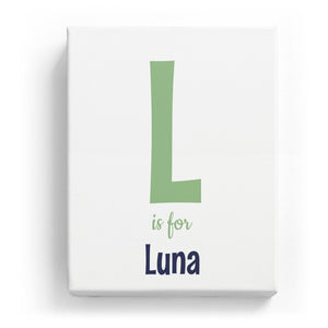 L is for Luna - Cartoony