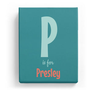 P is for Presley - Cartoony