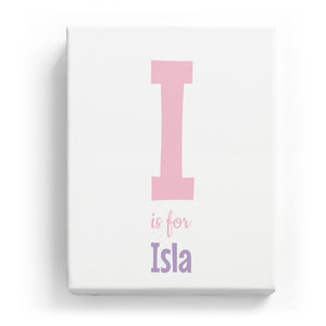 I is for Isla - Cartoony