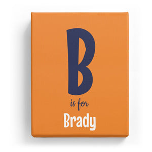 B is for Brady - Cartoony