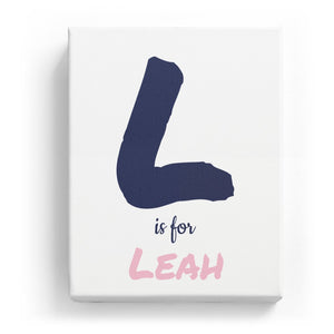 L is for Leah - Artistic
