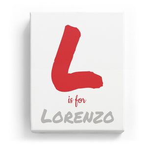L is for Lorenzo - Artistic