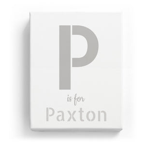 P is for Paxton - Stylistic