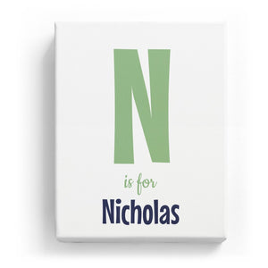 N is for Nicholas - Cartoony