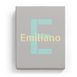 Emiliano Overlaid on E - Stylistic