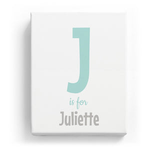 J is for Juliette - Cartoony
